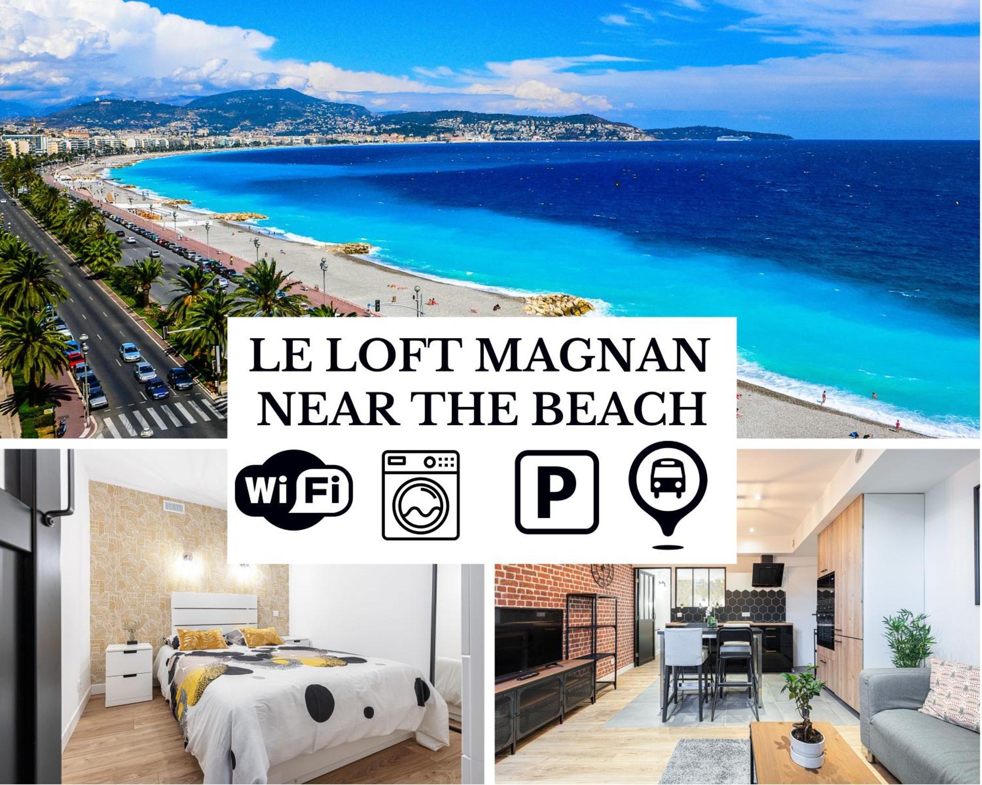 Le Loft Magnan - Ac- Pres Mer - Wifi - Parking - Confort Et Moderne - Supermarches Et Tram Proches 尼斯 外观 照片